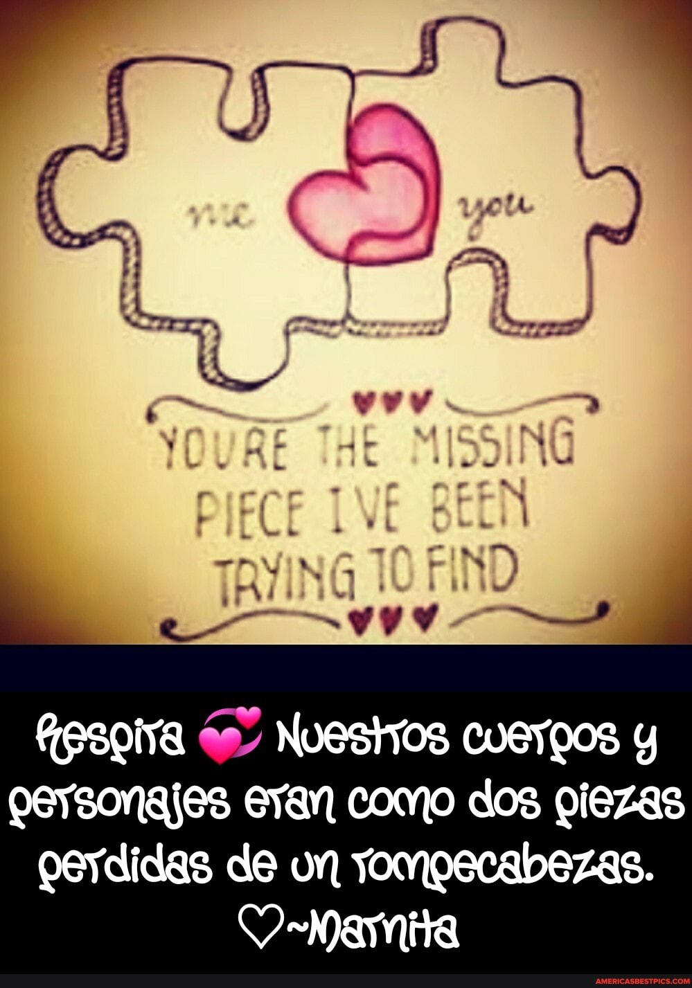 de
OETSONAIES COMO dos de uN - Respira 💞 Nuestros cuerpos y personajes eran como dos piezas perdidas de un rompecabezas. ♡~Marnita