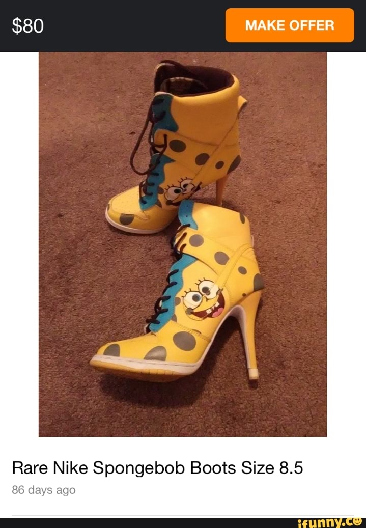 nike spongebob heels