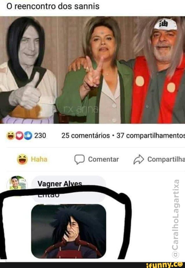 O reencontro dos sannis
230 25 comentários - 37 compartilhamentos
Comentar Compartilhe
ECaralhetagartia