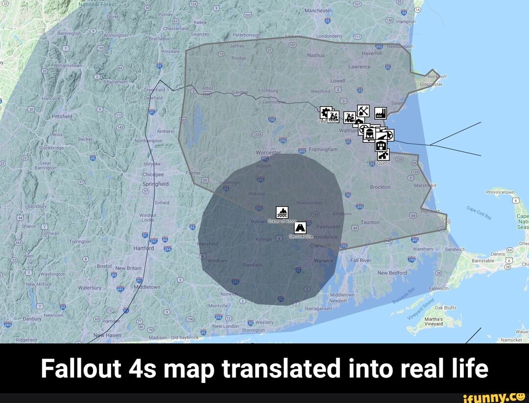 Fallout 4s Map Translated Into Real Life Fallout 4s Map Translated Into Real Life Ifunny 9396