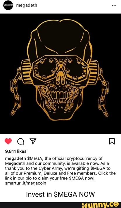 Megadeth Av 9,811 Likes Megadeth $Mega, The Official Cryptocurrency Of  Megadeth And Our Community, Is Available