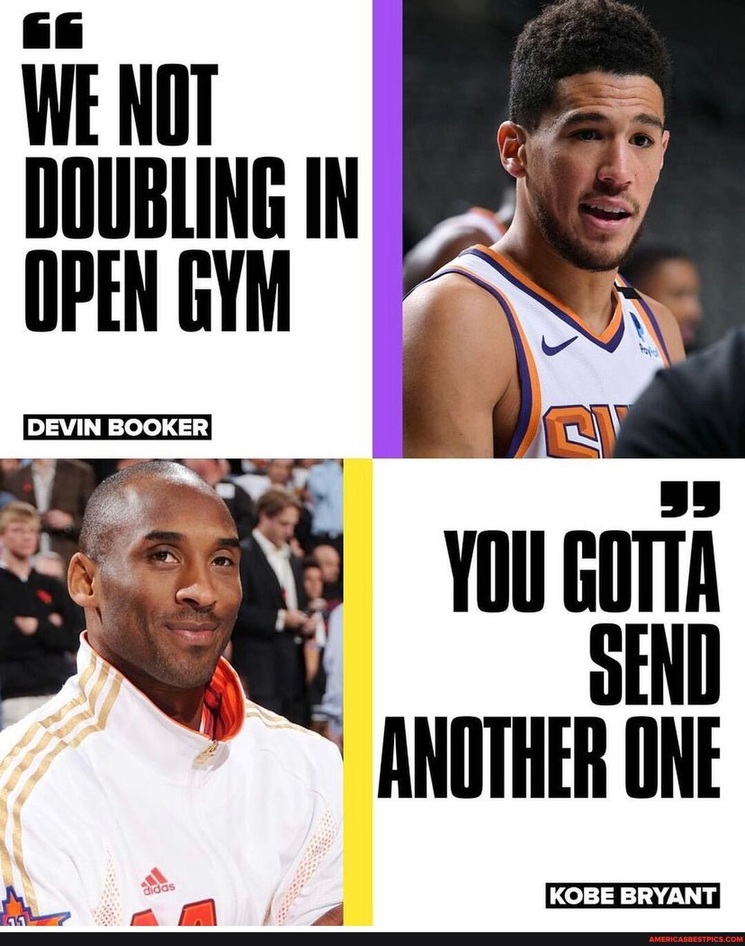 WE NOT DOUBLING OPEN GYM DEVIN BOOKER YOU GOTTA ANOTHER ONE KOBE BRYANT ...