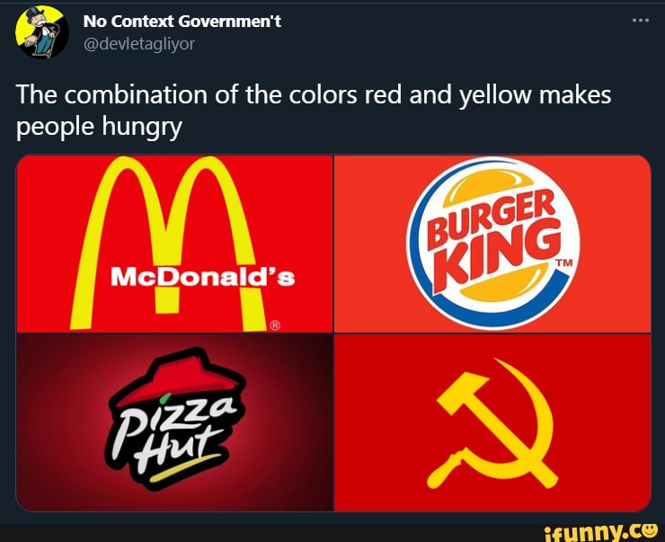 Facts No Context Government The combination of the colors red and