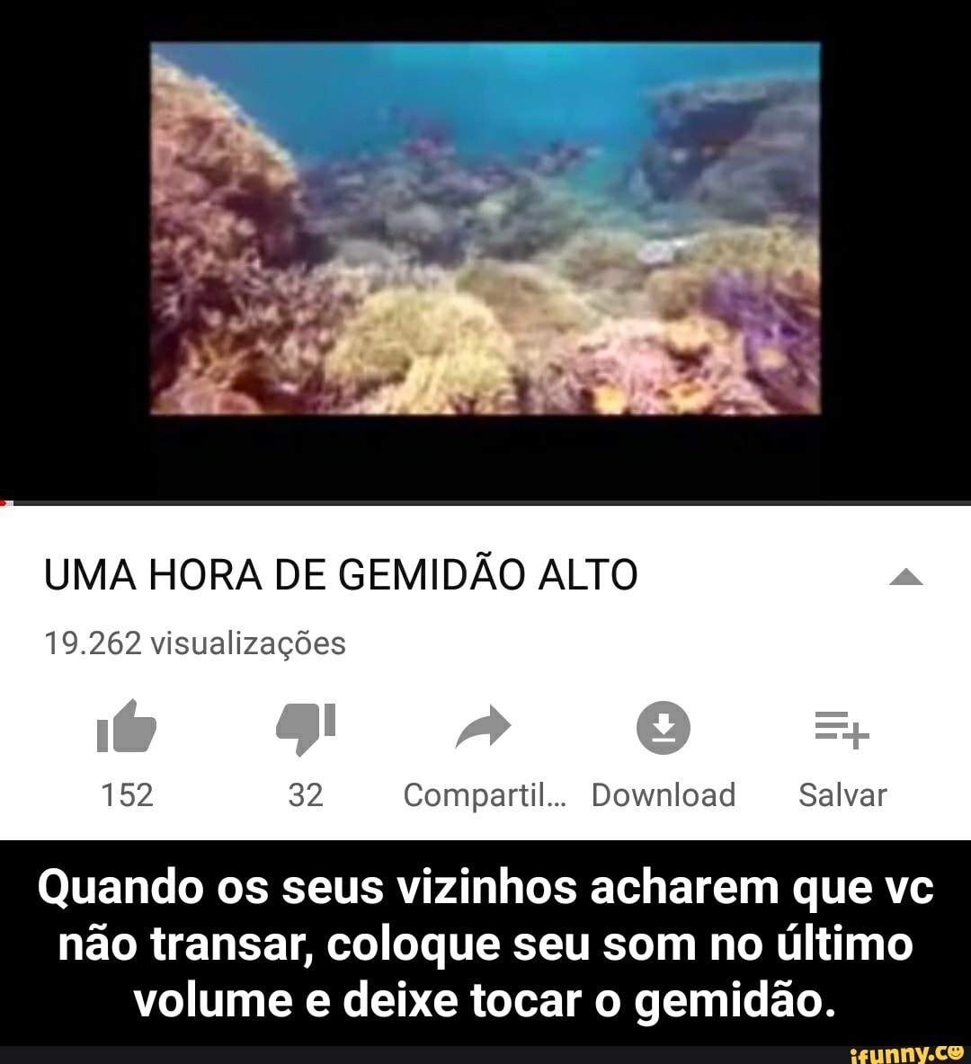 UMA HORA DE GEMIDÃO ALTO
visualizações
EPA Compartil... Download Salvar
Quando os seus vizinhos acharem que vc
não transar, coloque seu som no último
volume e deixe tocar o gemidão. - Quando os seus vizinhos acharem que vc não transar, coloque seu som no último volume e deixe tocar o gemidão.