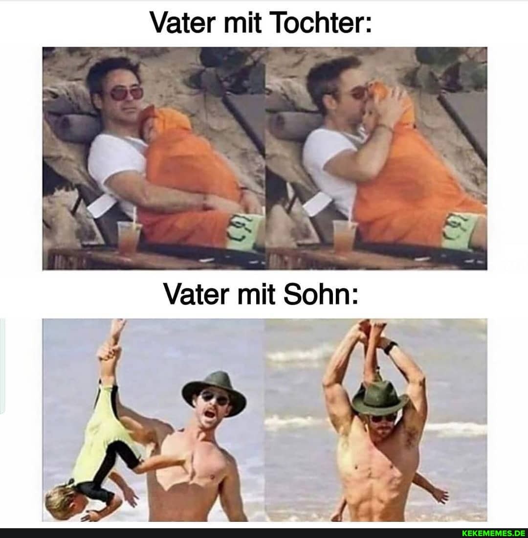 Vater mit Tochter:
Vater mit Sohn:
