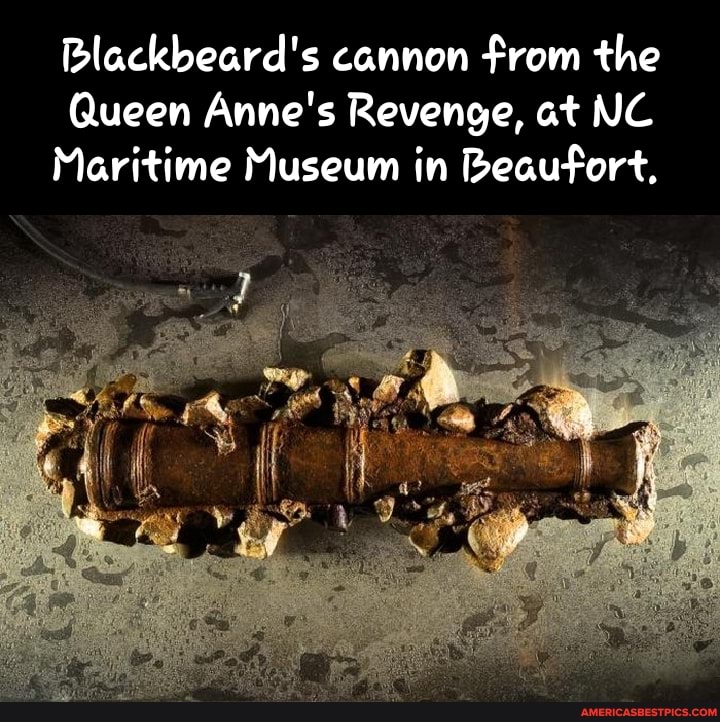 Blackbeard's cannon from the Queen Anne's Revenge, at NC Maritime