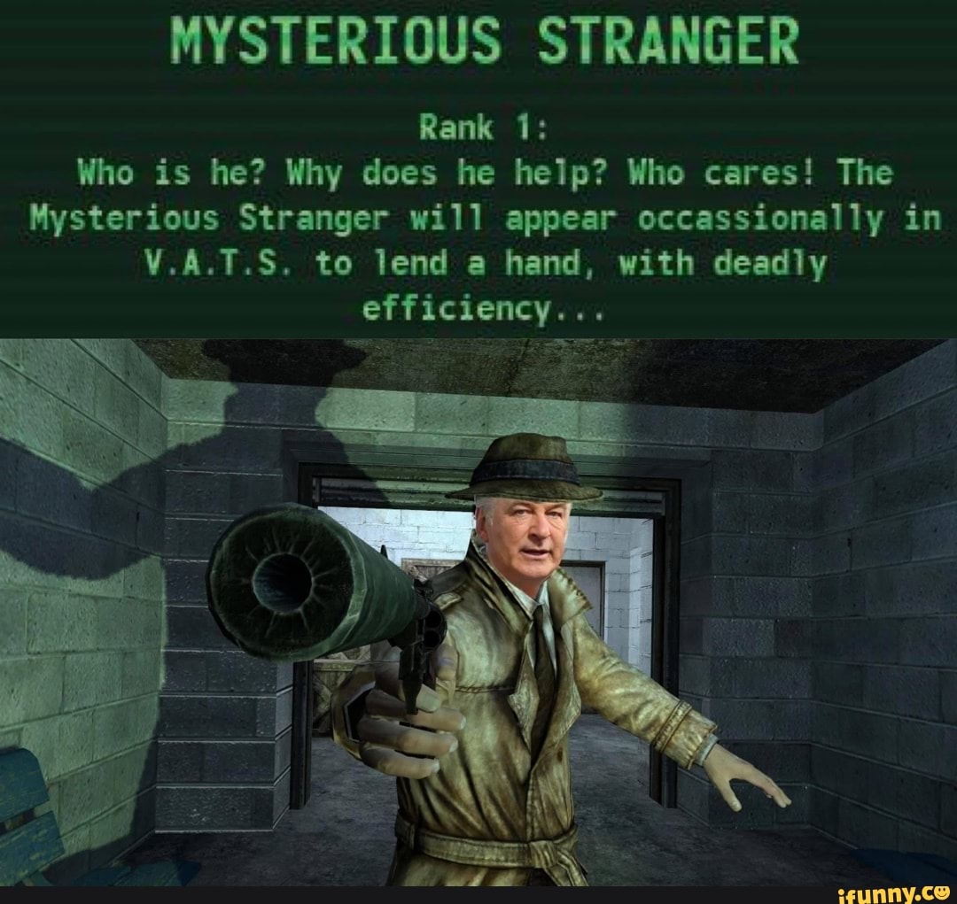 fallout shelter when does the mysterious stranger start appearing