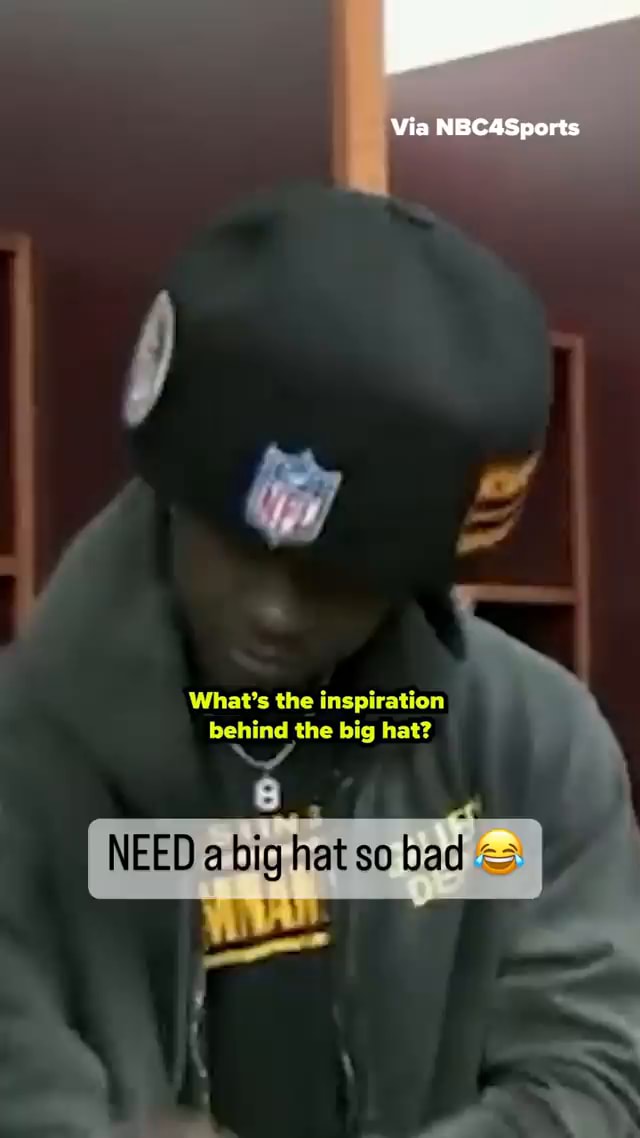 NFL FOX Sports: NFL@ @NFLonFOX Official Brian Robinson said that his friend  has a big hat I company. Can confirm, his friend does good work mi -  iFunny Brazil