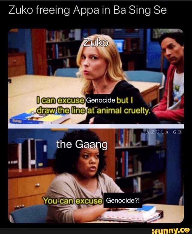 Zuko freeing Appa in Ba Sing Se