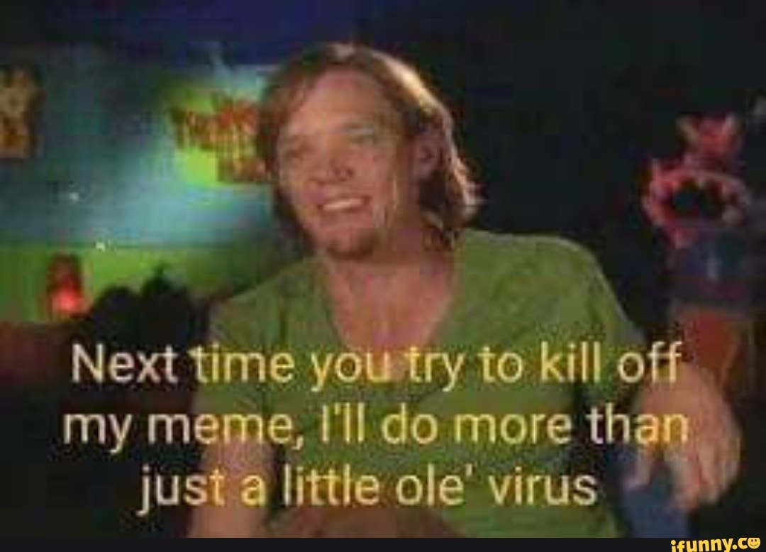 Next time to I off
my meme, do more tha justa litthe ole" virus