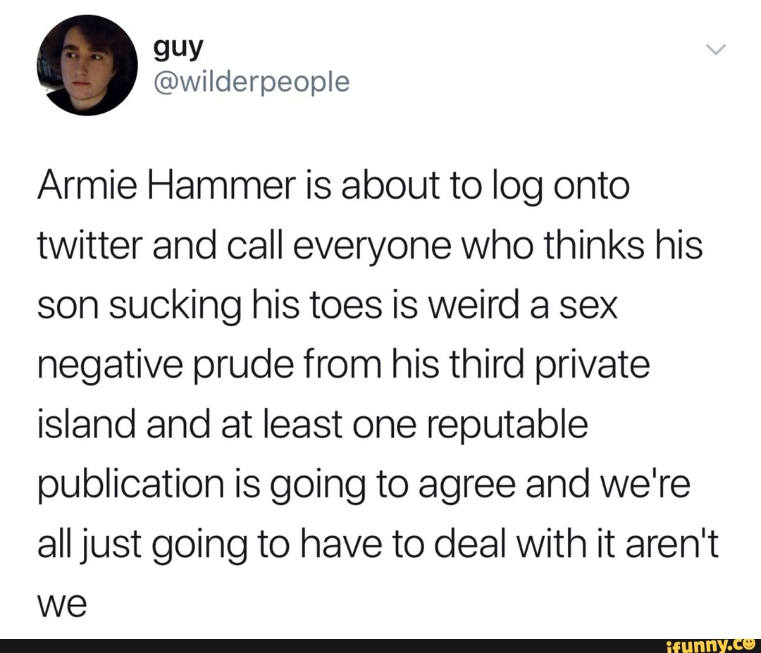 Armie Hammer Is About To Log Onto Twitter And Call Everyone Who Thinks