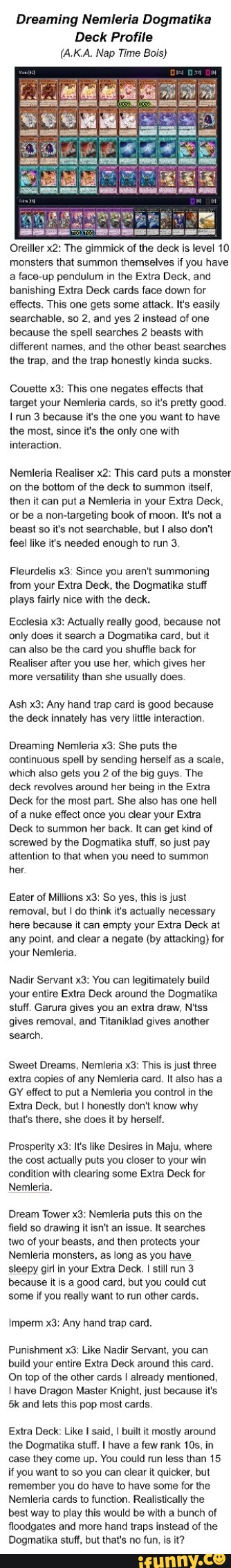 Nemleria Dream Defender Couette X3 Cyberstorm Access Yugioh
