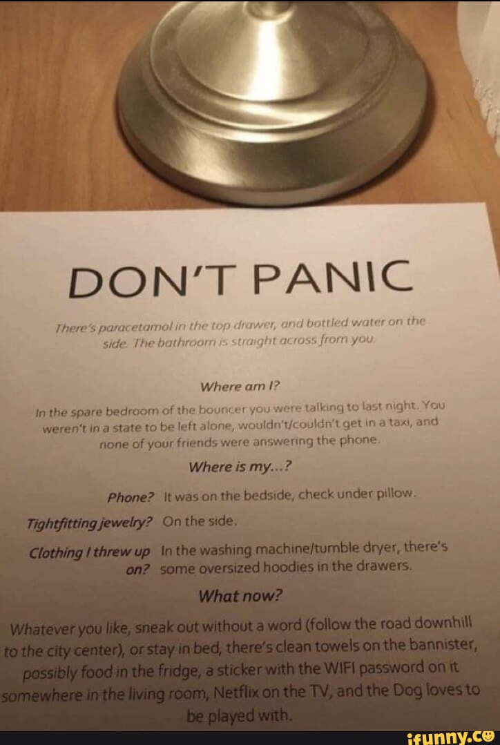 Dontpanic memes. Best Collection of funny Dontpanic pictures on iFunny
