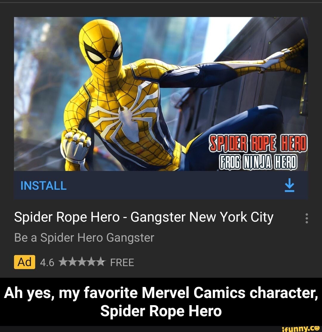 Spider Rope Hero Gangster New York City Be a Spider Hero