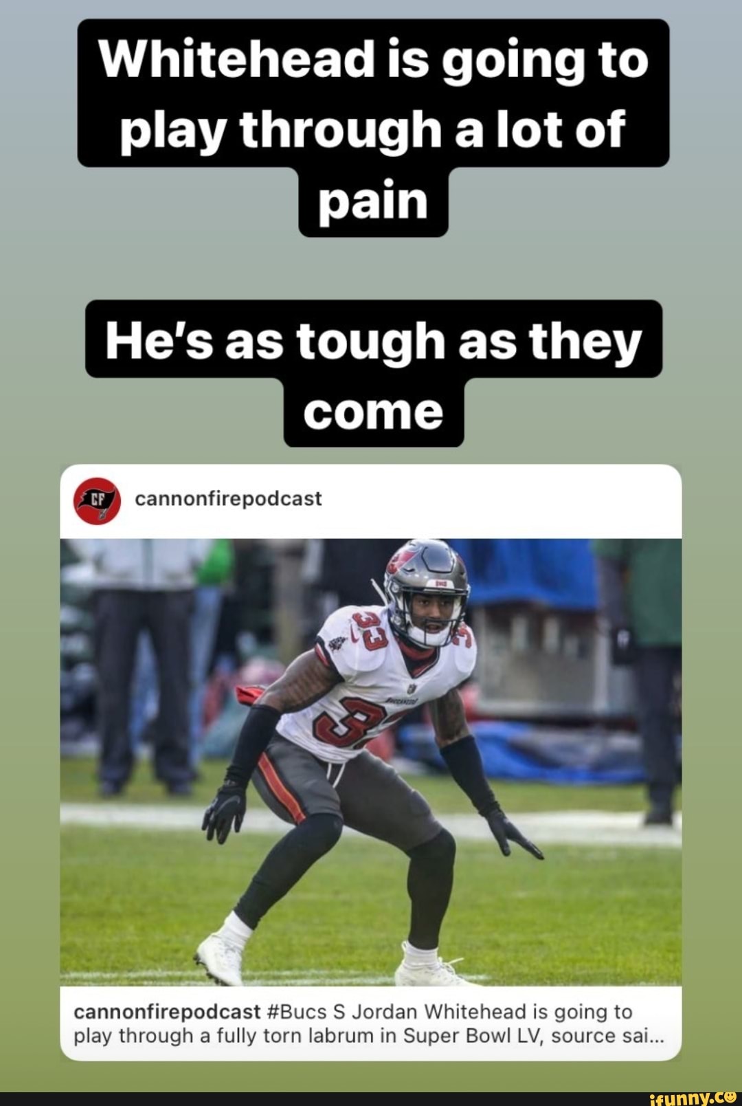 Super Bowl 2021: Bucs S Jordan Whitehead to play with torn labrum