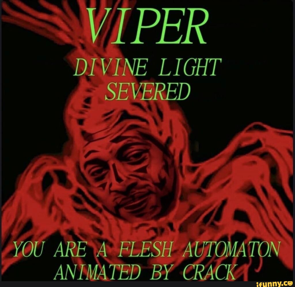 VIPER DIVINE LIGHT SEVERED YOU ARE FLESH AUTOMATON ANIMATED BY CRACK ...