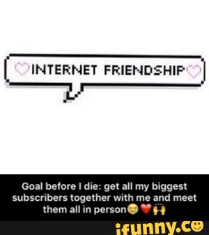 Goal before I die: get all my biggest subscribers together with me and meet them all in person😭❤️🙌