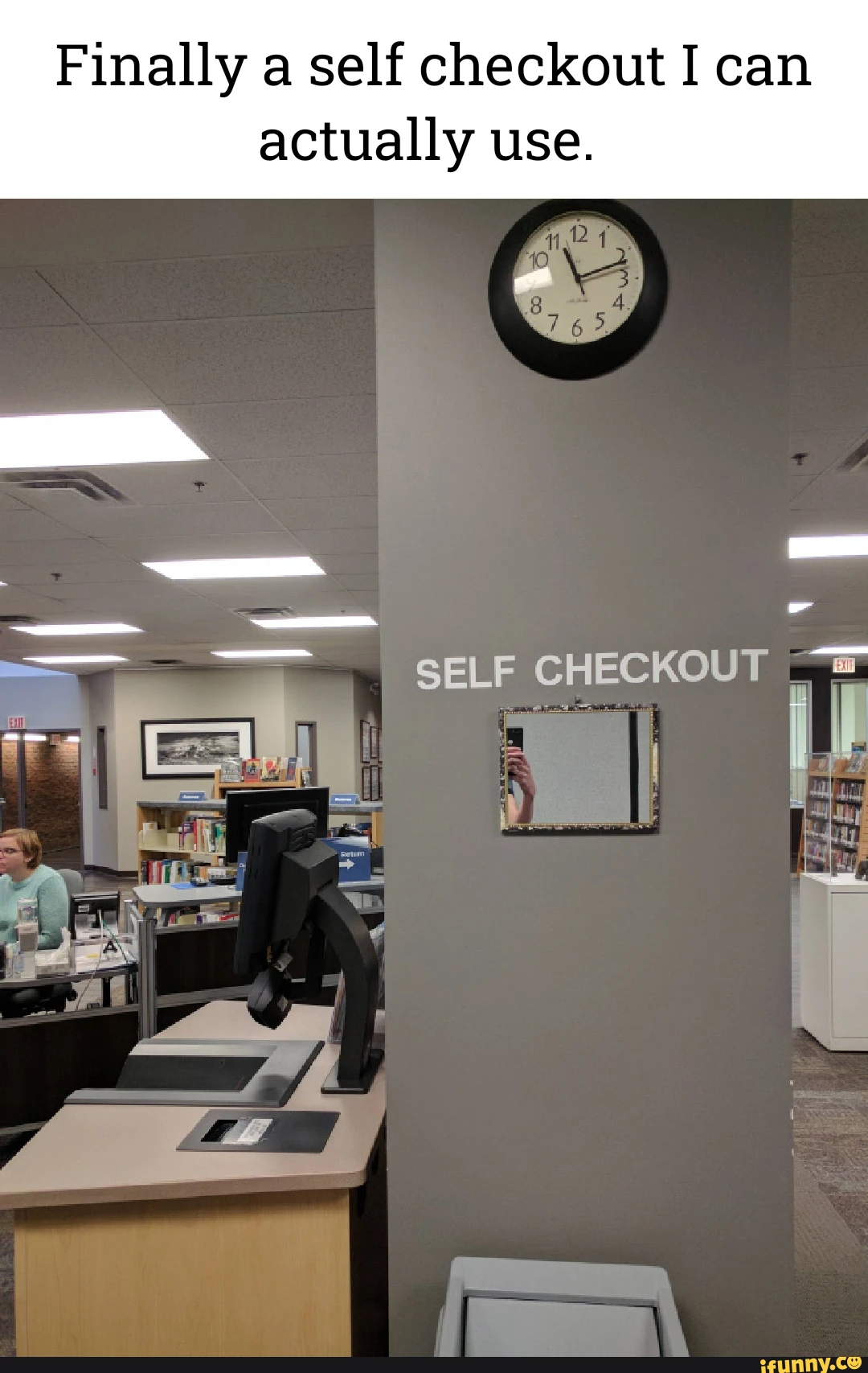Finally a self checkout I can actually use. SELF CHECKOUT "a I