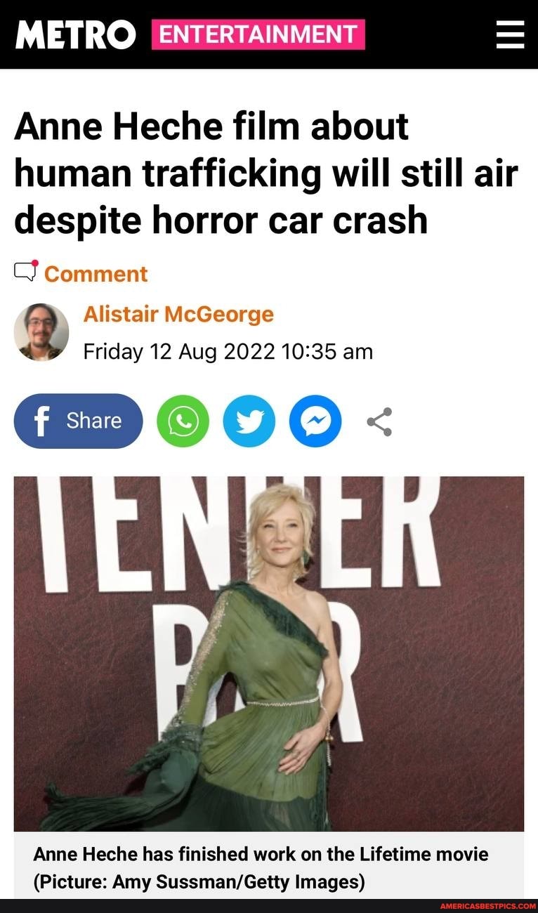 METRO ENTERTAINMENT Anne Heche film about human trafficking will still