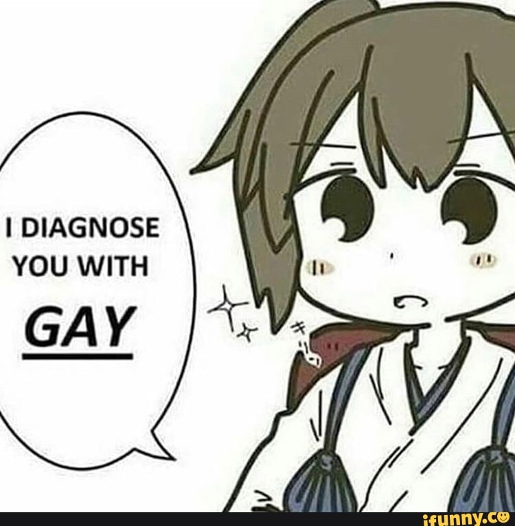 i diagnose you with gay meme