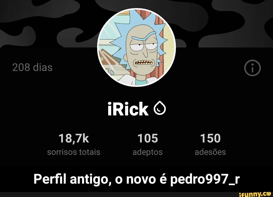 Perfil antigo, o novo é pedro997 r - Perfil antigo, o novo é pedro997_r