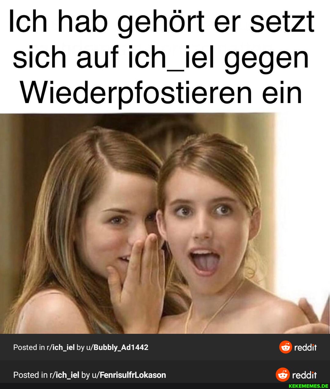 Ich hab gehört er setzt sich auf ich_iel gegen
Wiederpfostieren ein
Posted in by L.'Bubbly_Ad1442 reddit
Posted in by