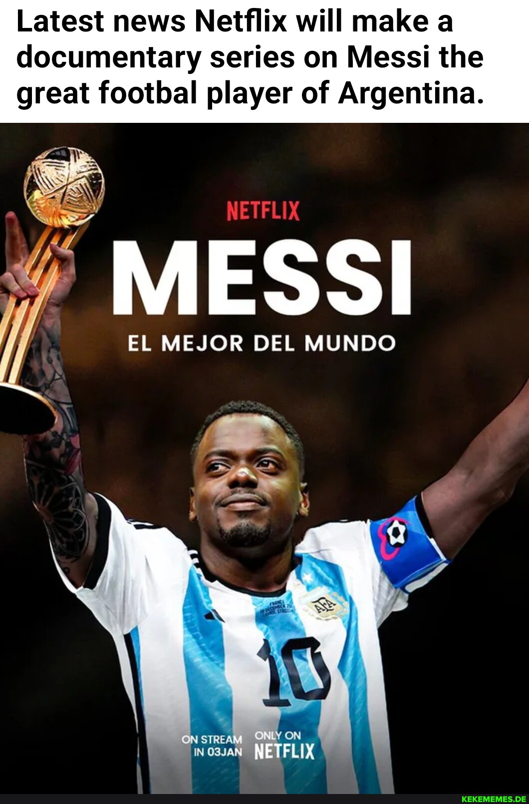 Latest news Netflix will make a documentary series on Messi the great football p