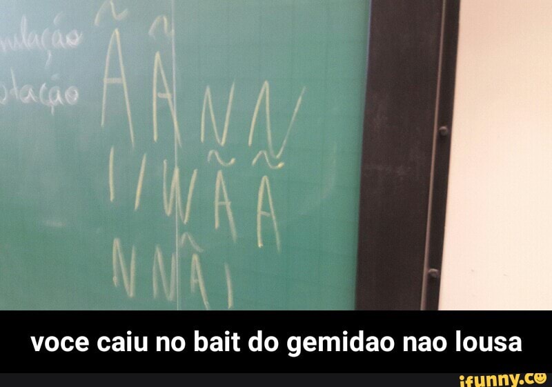 voce caiu no bait do gemidao nao lousa - voce caiu no bait do gemidao nao lousa