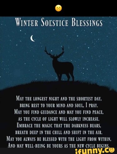 Winrer Sorstice Buessincs MAY THE LONGEST NIGHT AND THE SHORTEST DAY 