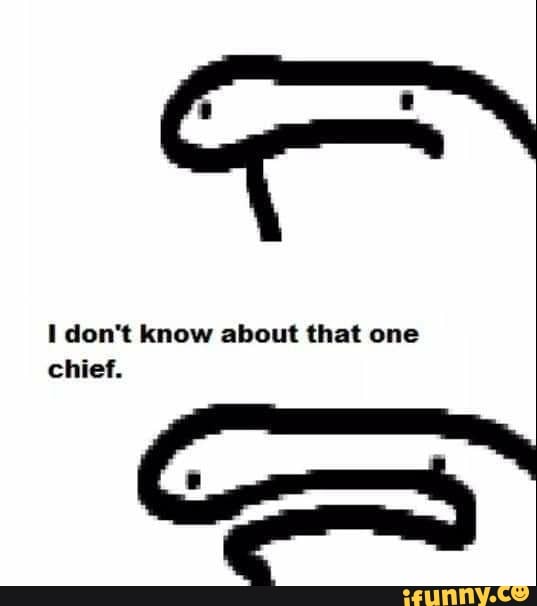 That Chief Not Sure About That One Chief