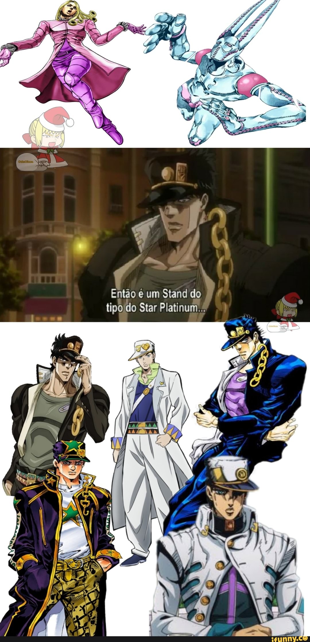 Então é um Stand do
tipojdo Star Platinum