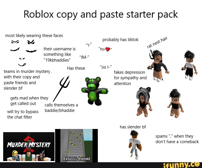 so i catfished slenders as a copy and paste on roblox 