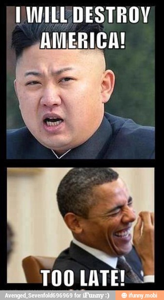 AMERICA!
I
TOO LATE! Ya