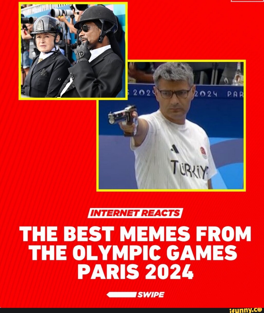 REACTS THE BEST MEMES FROM THE OLYMPIC GAMES PARIS 2024 SWIPE