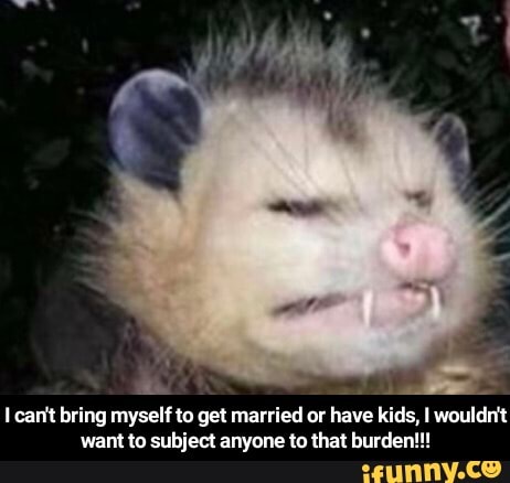 E
I can't bring myself to get married or
have kids, I wouldn't
want to subject anyone to that burden!!! - I can't bring myself to get married or have kids, I wouldn't want to subject anyone to that burden!!!