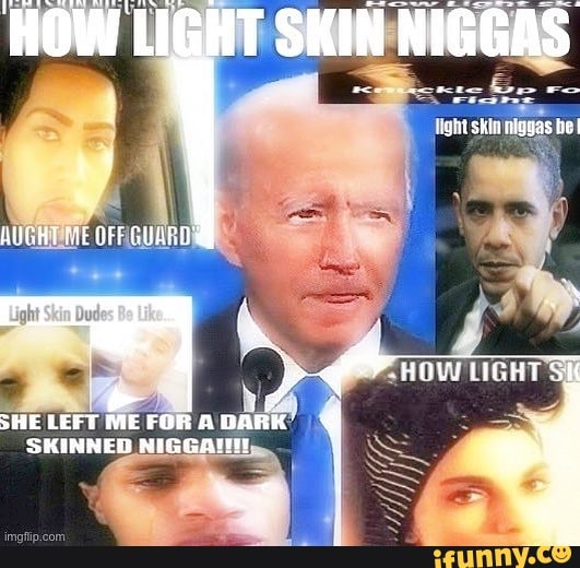 how light skin niggas take pictures