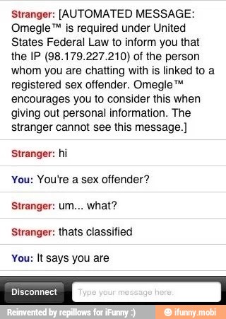Message sex offender omegle La. seeks
