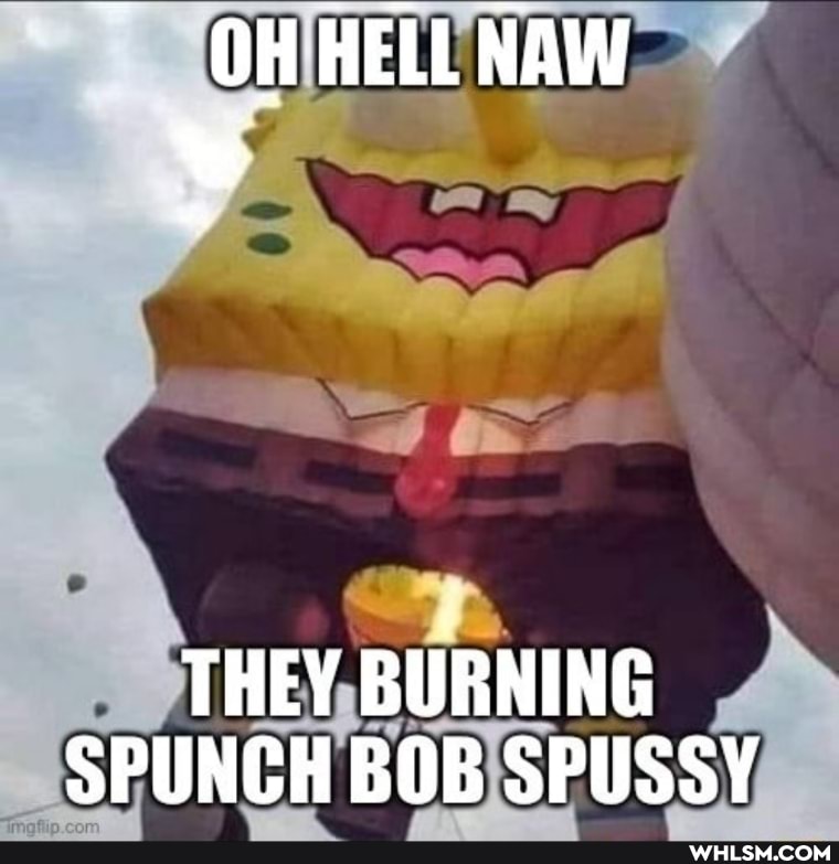 OH HELL NAW
THEY BURNING cH BOB SPUSSY