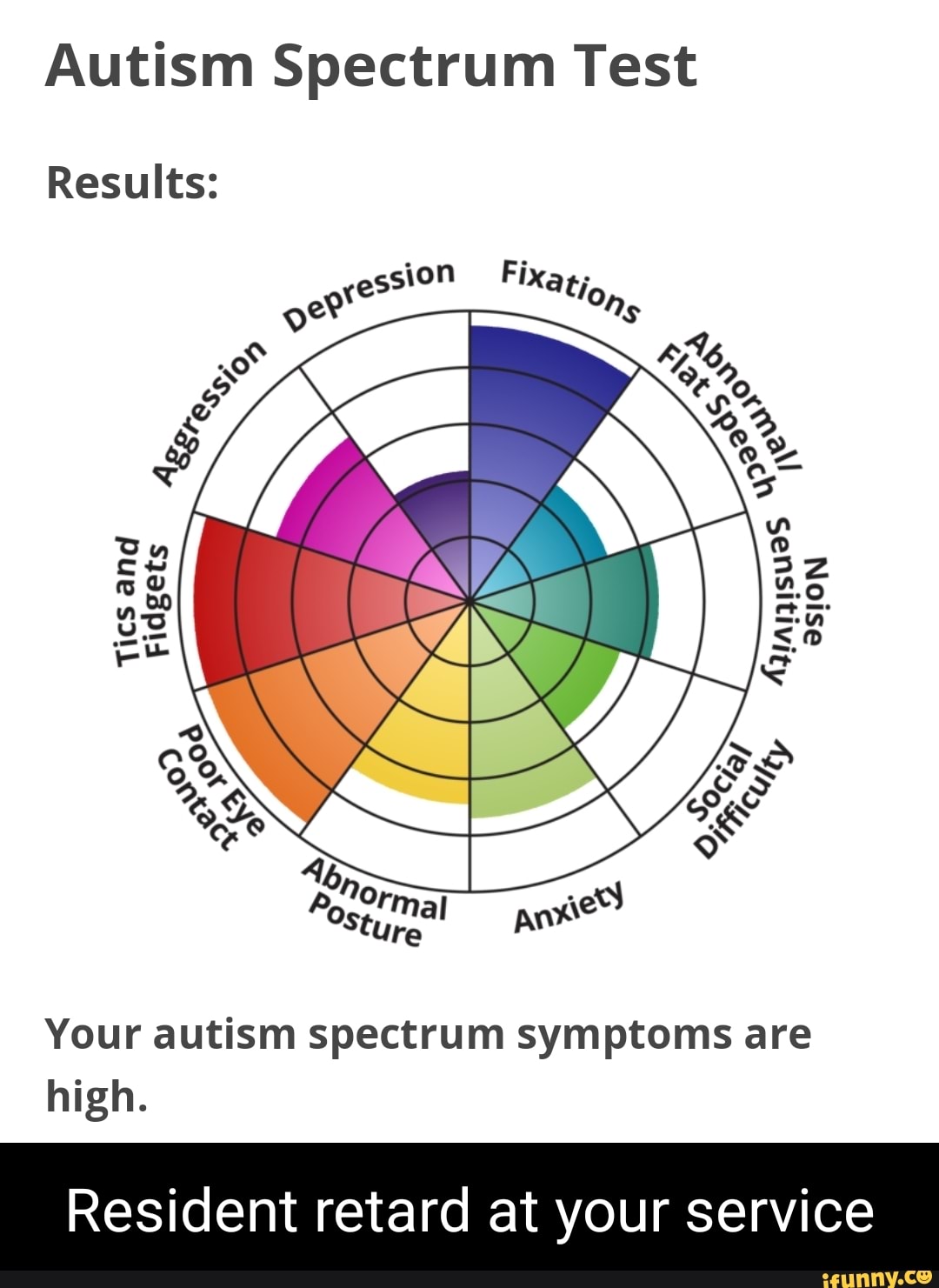 autism spectrum test scores