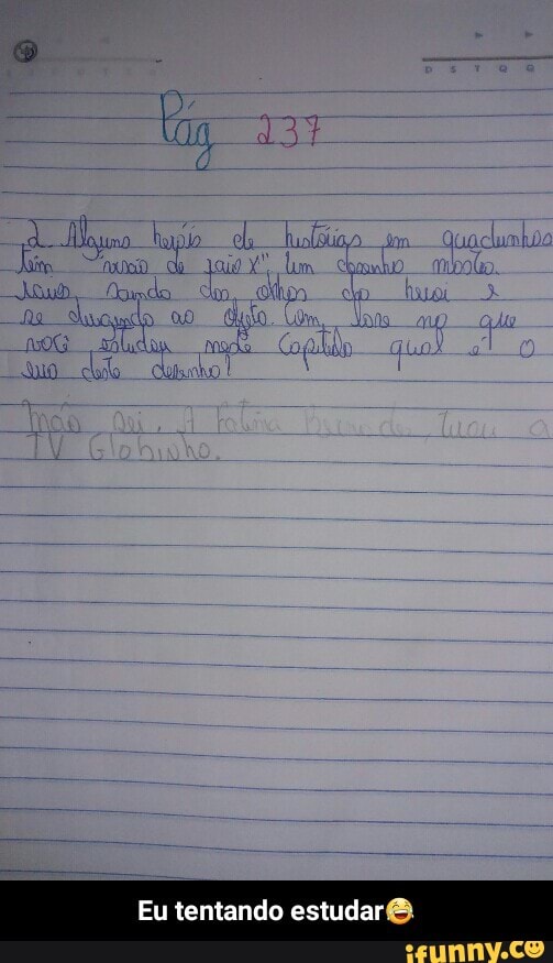 Eu tentando estuda - Eu tentando estudar😂