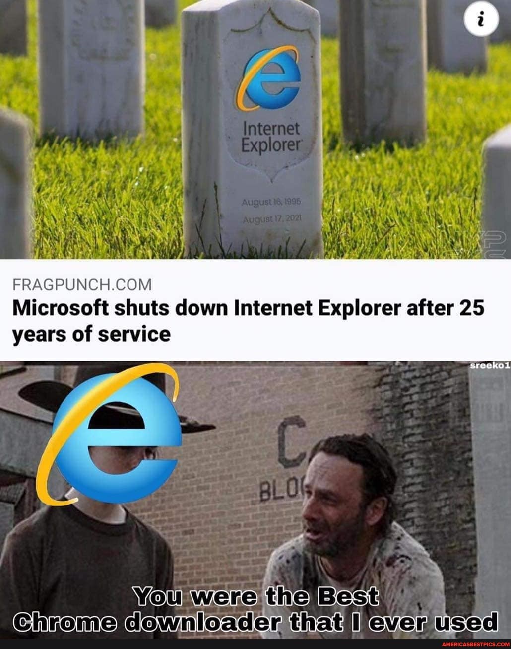 Microsoft shuts down Internet Explorer after 25
were the Best
years of service
