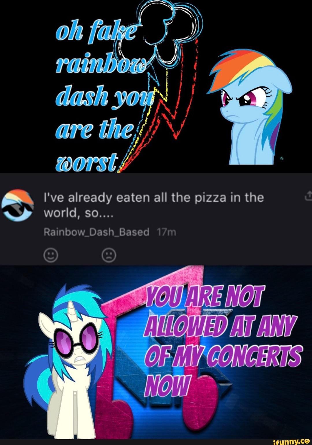 I've already eaten all the pizza in the
sy world,