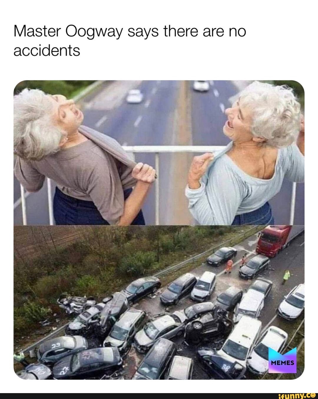 Master Oogway says there are no
accidents