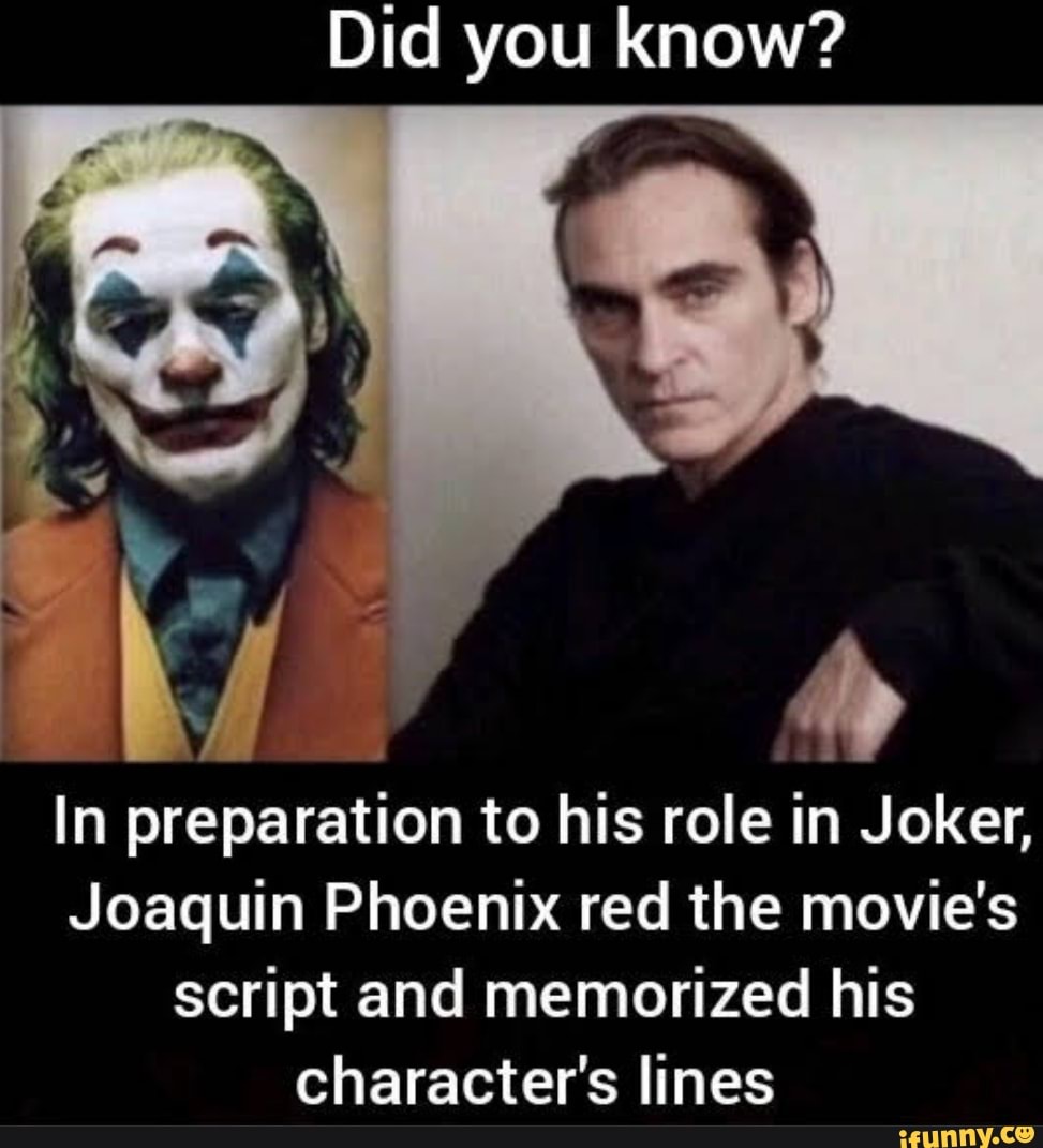 Did you know? In preparation to his role in Joker, Joaquin Phoenix red