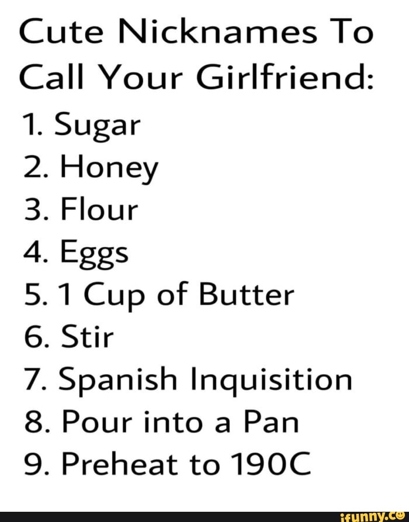 What to call your girlfriend