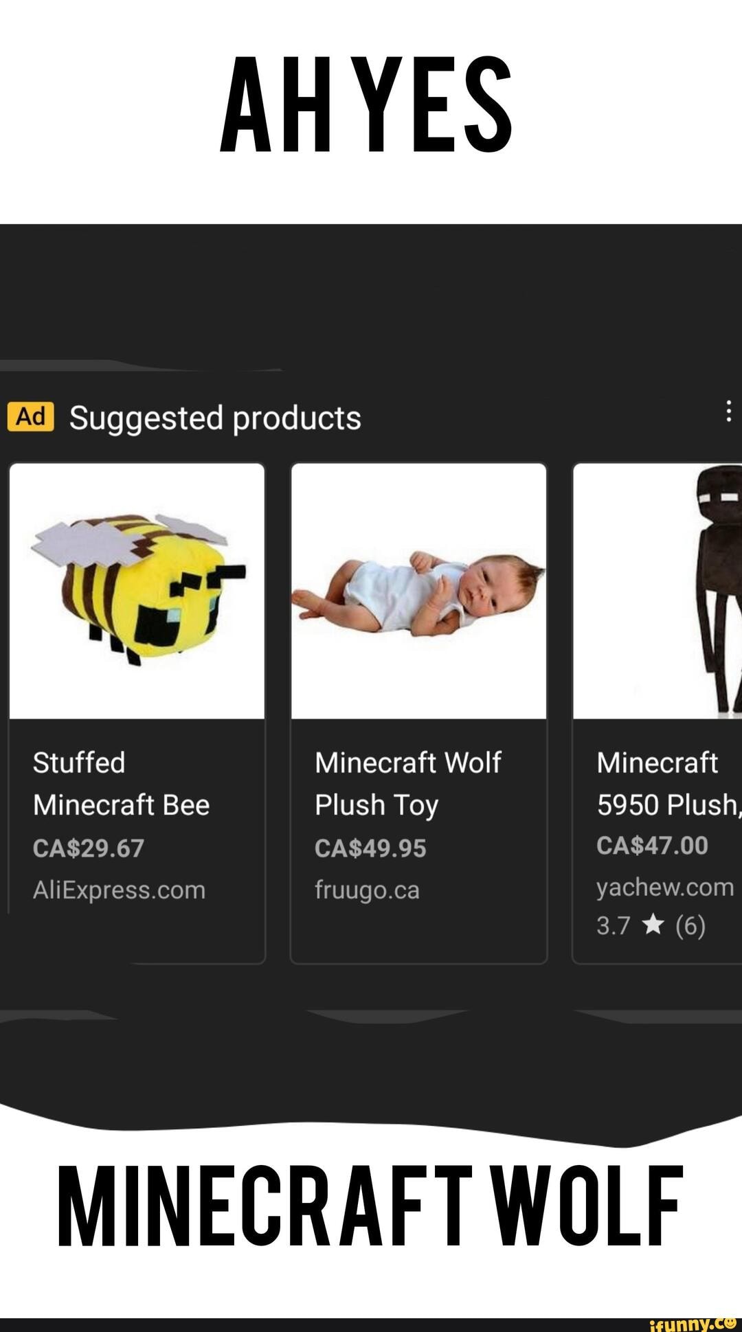 Les Suggested products Stuffed Minecraft Wolf Minecraft Minecraft