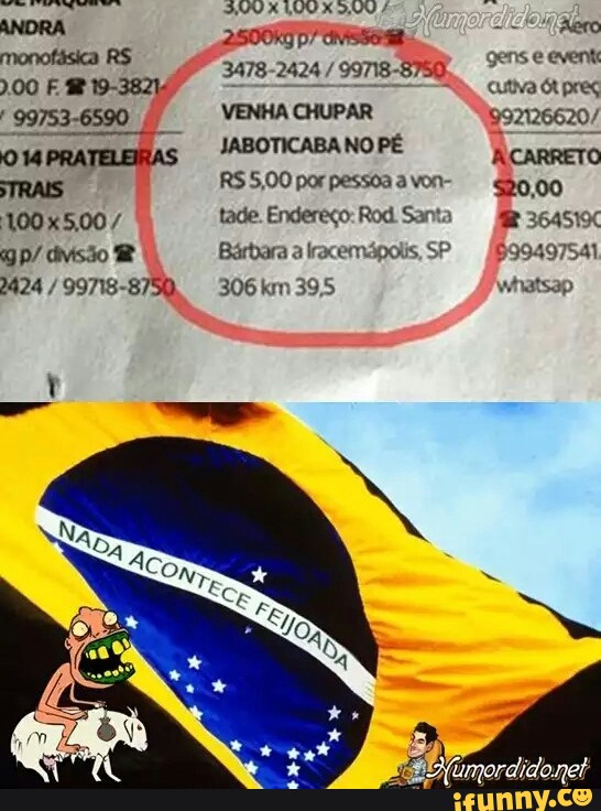 PRATELERAS
STRAIS
q p/ divisão R
2424 99718-8750,
RS 5,00 por pessoa a von-
tade. Endereço: Rod Santa
Barbara a lracemapolis, SP
306 km 39,5
20,00
MR 364519
§99497541
Whatsap