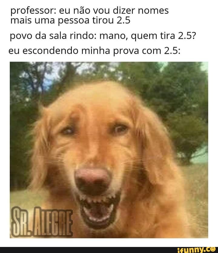 professor: eu não vou dizer nomes
mais uma pessoa tirou 2.5
povo da sala rindo: mano, quem tira 2.5?
eu escondendo minha prova com 2.5: