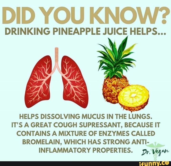 Is Drinking Pineapple Juice Good For Your Lungs