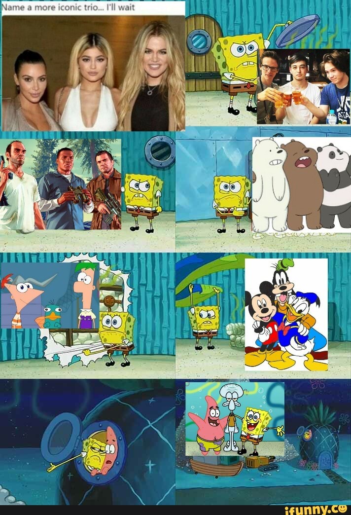 Name a more iconic trio... I'll wait